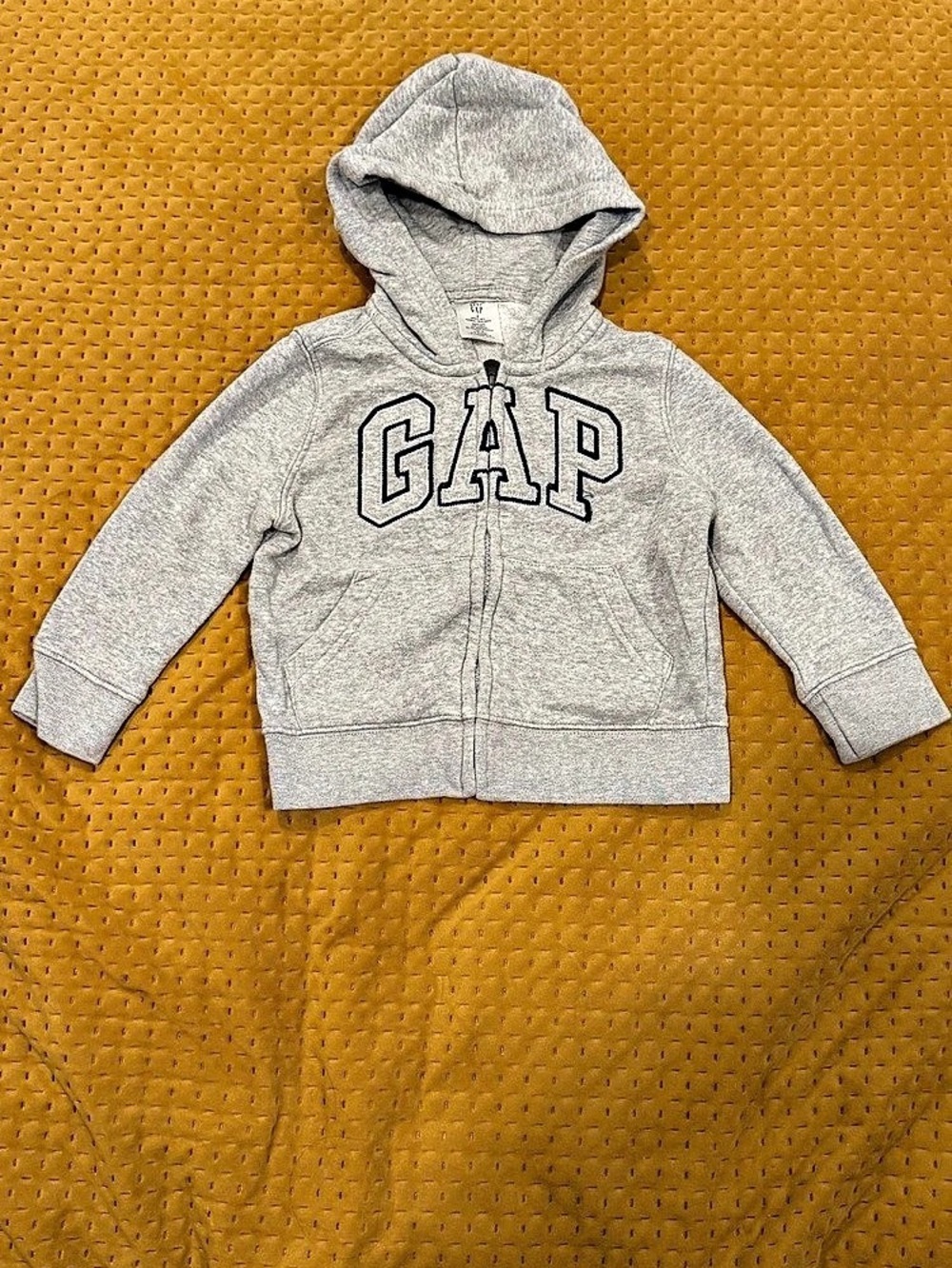 Gap Kids Logo Zip Hoodie Gray